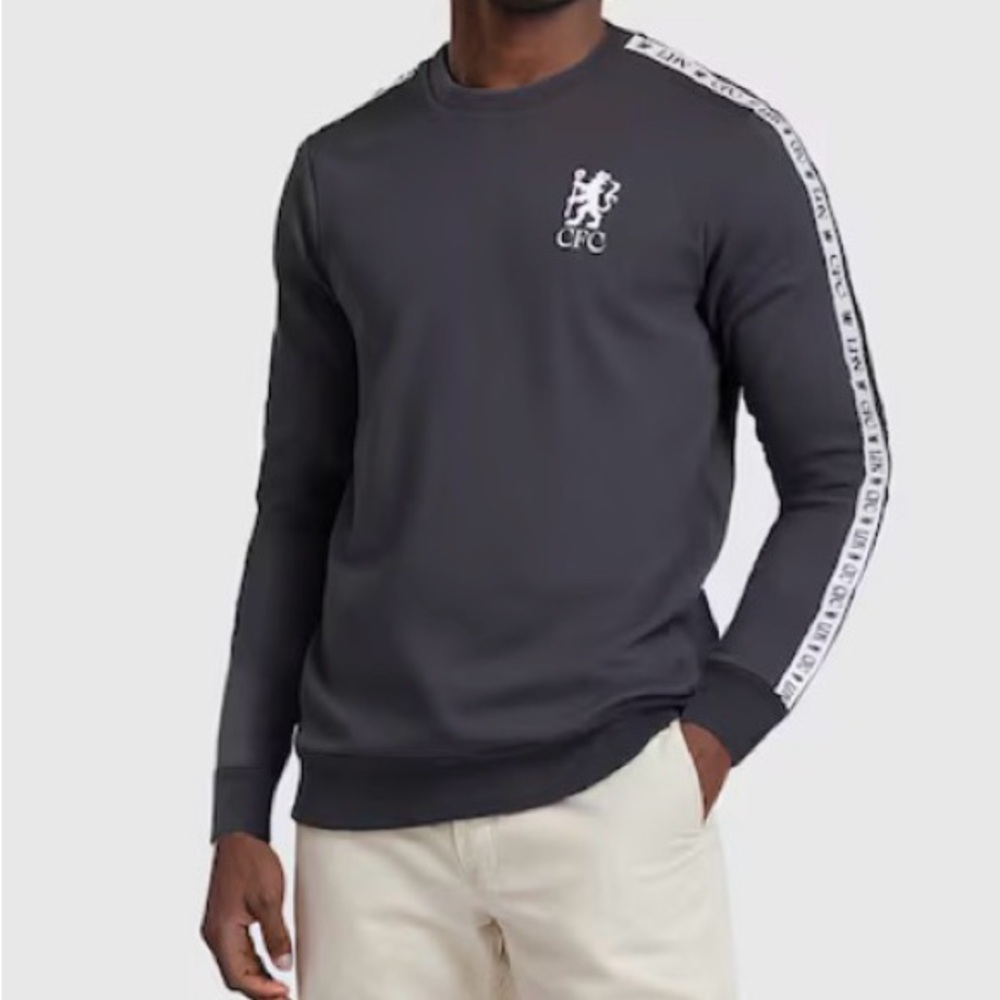Chelsea 120 Year Anniversary CFC LDN Taped Sweatshirt - Grey - Unisex, Medium